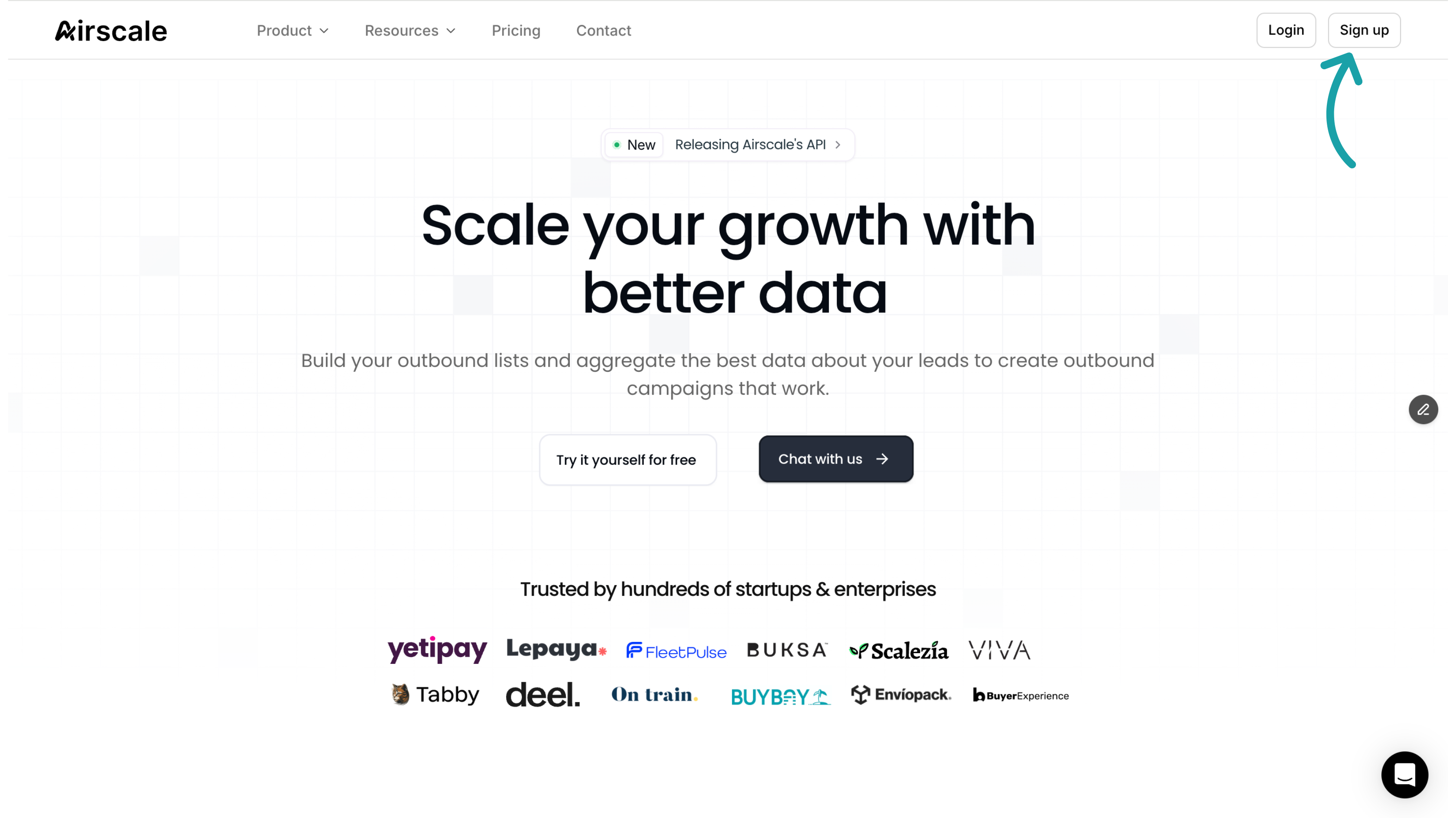 Airscale setup: Create an account on Airscale